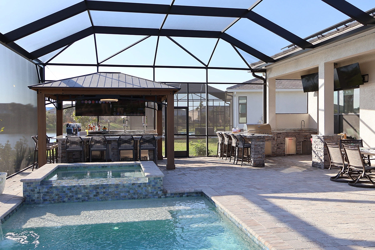 Cabana and pergola structure by Oasis Outdoor Living, project photo 5