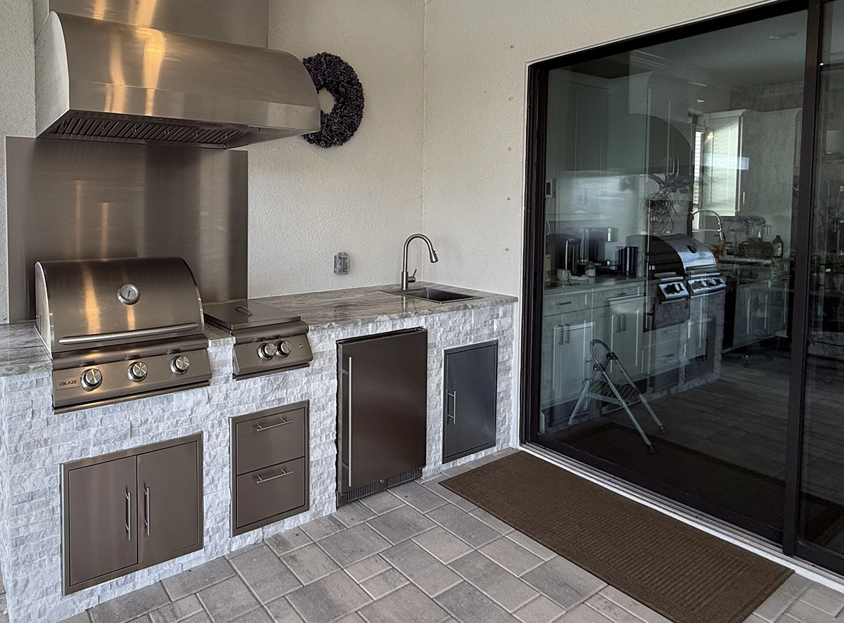 Granite and marble countertop work by Oasis Outdoor Living, project photo 2