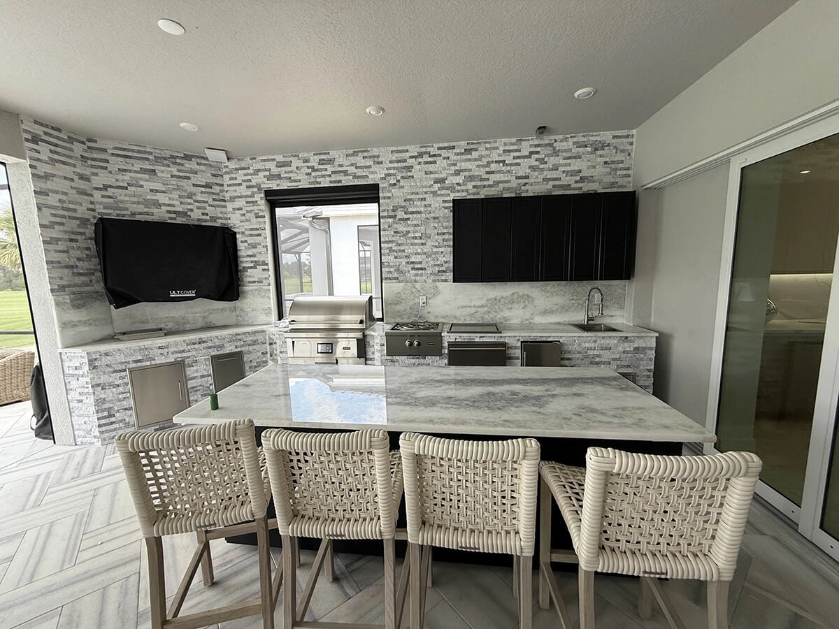 Granite and marble countertop work by Oasis Outdoor Living, project photo 4