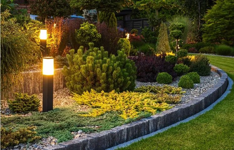 Outdoor lighting and sound installation by Oasis Outdoor Living
