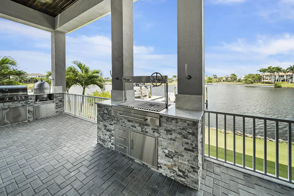Contemporary Outdoor Kitchen Outdoor Kitchen Remodel by Oasis Grilling Affordable Outdoor Kitchens — Project 2 project photo