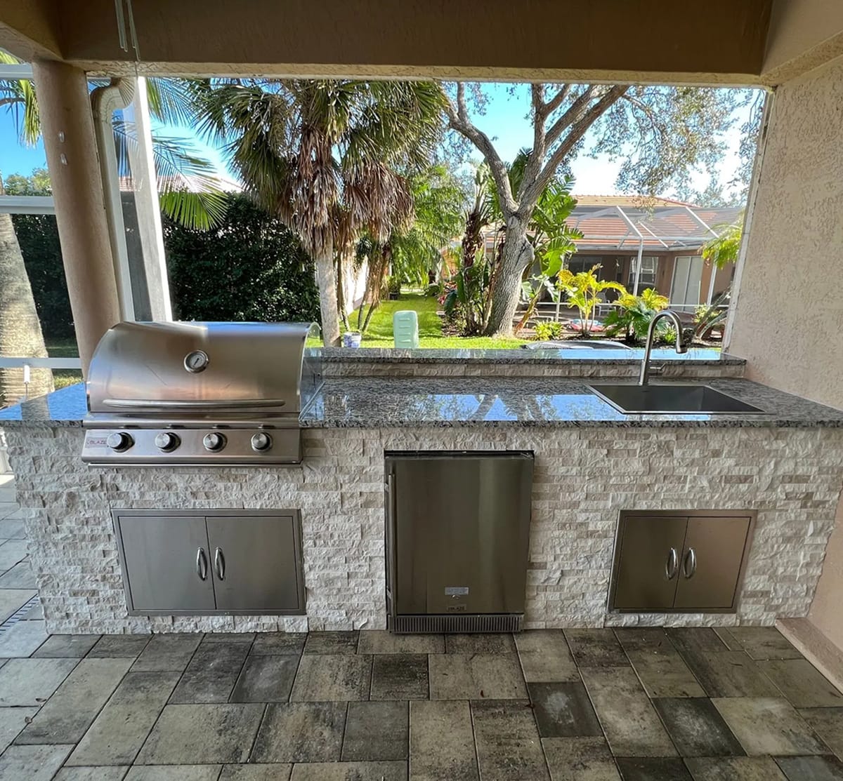 Traditional Outdoor Kitchen Outdoor Kitchen Remodel by Oasis Grilling Affordable Outdoor Kitchens — Project 1 project photo