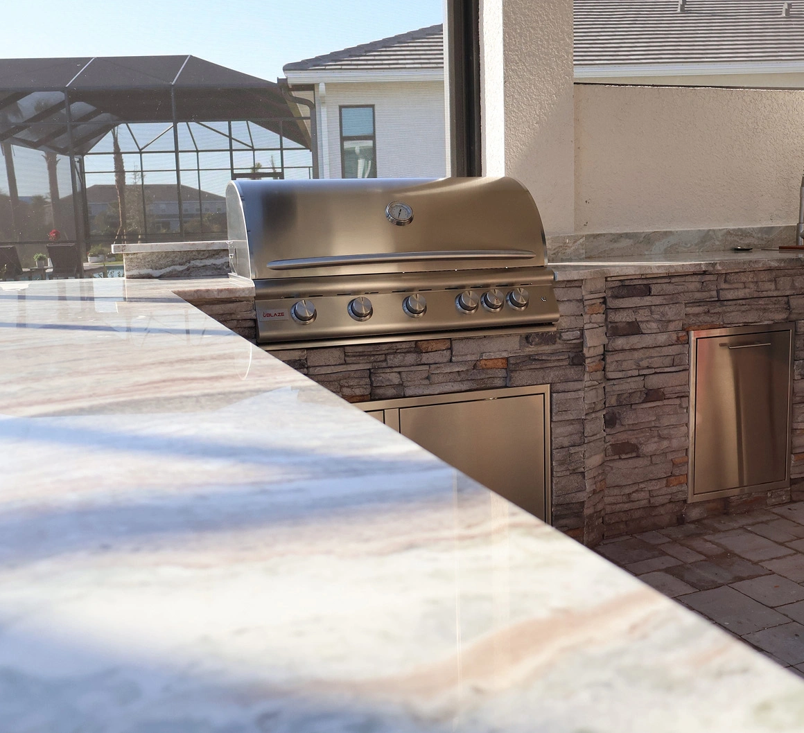 Outdoor refrigeration unit by Oasis Outdoor Living