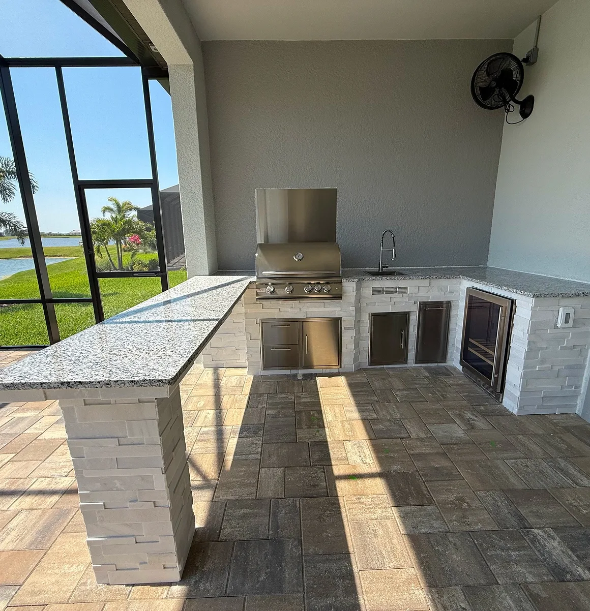 Signature outdoor kitchen island by Oasis Outdoor Living