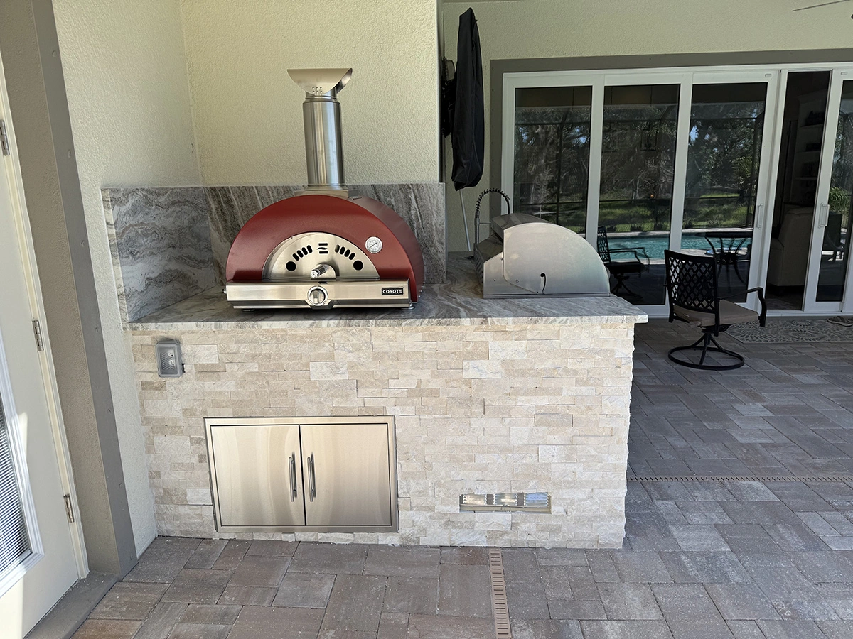 Outdoor kitchen storage and cabinetry by Oasis Outdoor Living, project photo 8
