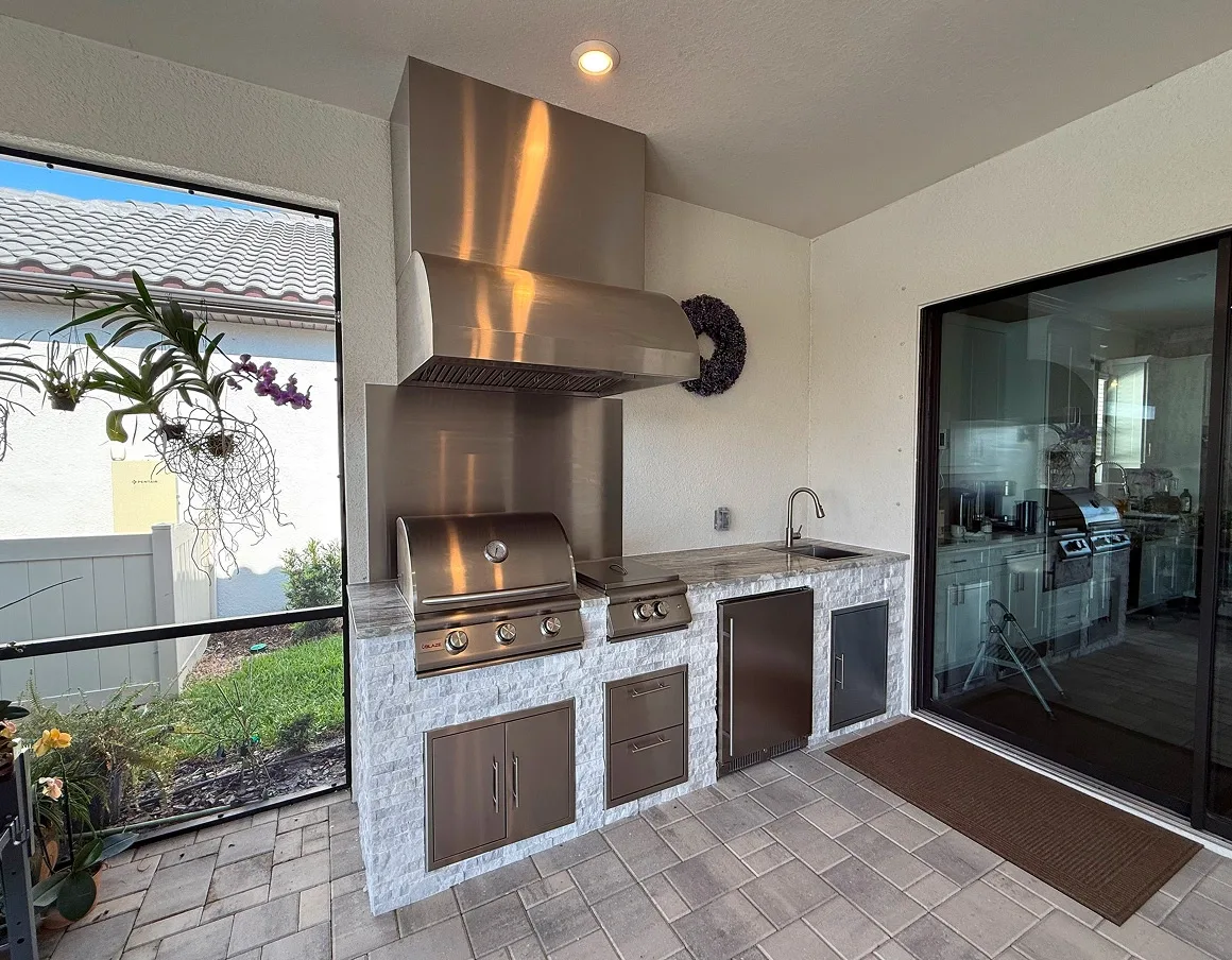 Outdoor kitchen storage and cabinetry by Oasis Outdoor Living, project photo 2